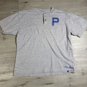 47 Brand Phillies Henley Shirt Gray Mens XL